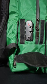 Image 4 of "THE EMERALD" green smell proof backpack