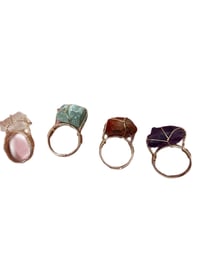 Image 1 of Charkra Crystal rings 