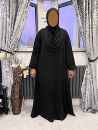 Image 3 of Guzel - black zip abaya