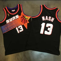 Image 4 of STEVE NASH PHOENIX SUNS 1996-97 HARDWOOD CLASSICS SWINGMAN JERSEY - BLACK