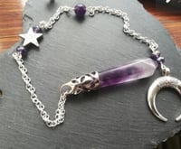 Image 3 of Amethyst crystal pendulum. 