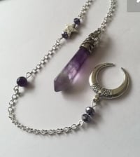Image 4 of Amethyst crystal pendulum. 