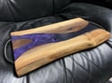 Live Edge Walnut and Epoxy River Charcuterie Board