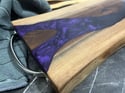 Live Edge Walnut and Epoxy River Charcuterie Board