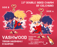 Image 1 of TRIGUN Vashwood Angel Heart Charm 