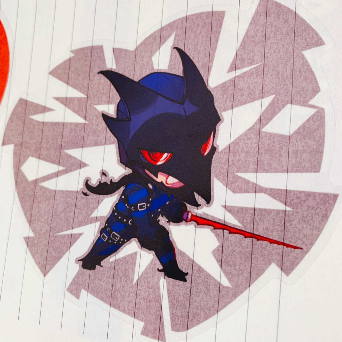 Image of [P5] joker / crow clear stickers