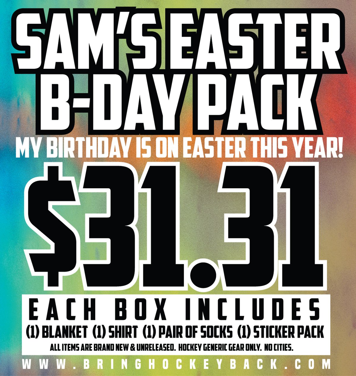 Sam's Easter B Day Party Pack!