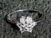 Sterling Silver Cluster Ring