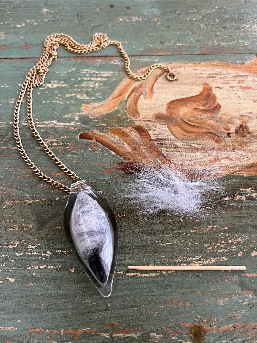 Image of   'fur rocket pendant '