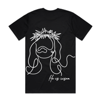 Image 2 of He is risen t-shirt