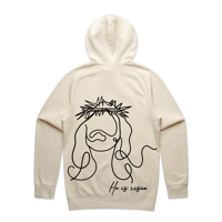 Image 2 of He is risen hooded sweater