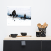 Watercolor Art Print "Blue winter"