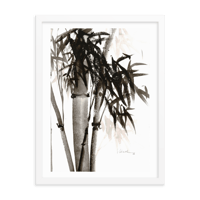 Image 1 of Framed watercolor print "Bamboo"