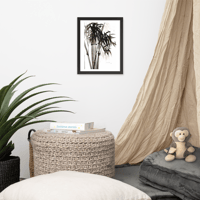 Image 3 of Framed watercolor print "Bamboo"