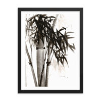 Image 2 of Framed watercolor print "Bamboo"