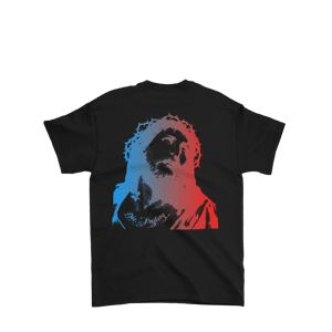 Image of T-SHIRT DRAG YOU TO HELL BLACK BLU/RED
