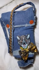 Image 2 of Tasty Raw Edge Denim "Ms. Tiggy" Feed Sack