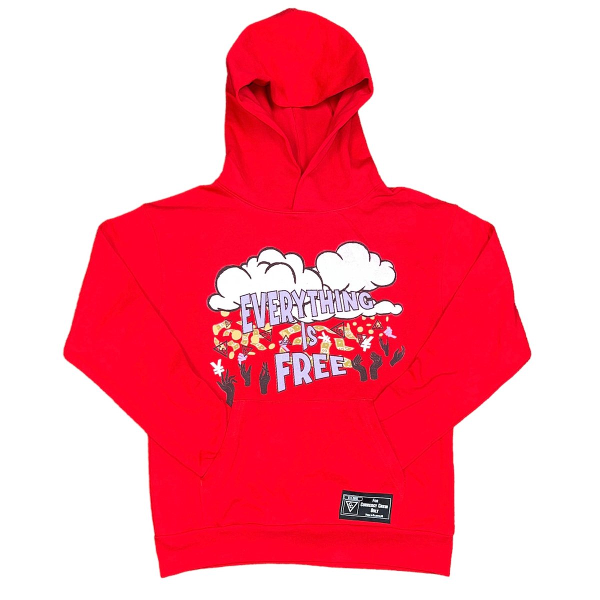Image of Everything Is Free Hoodie Red