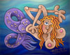 Twisted Mermaid original painting