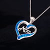 Heart-shaped Mom Letter Pendant Necklace 