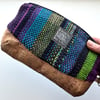 Bright stripes boho wristlet - multicolor