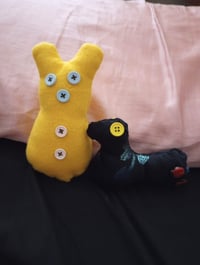 Sunflower peeps bunny and Rave peeps chicken 