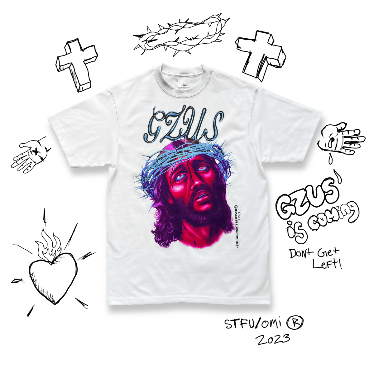 Image of GZUS ROSE TEE