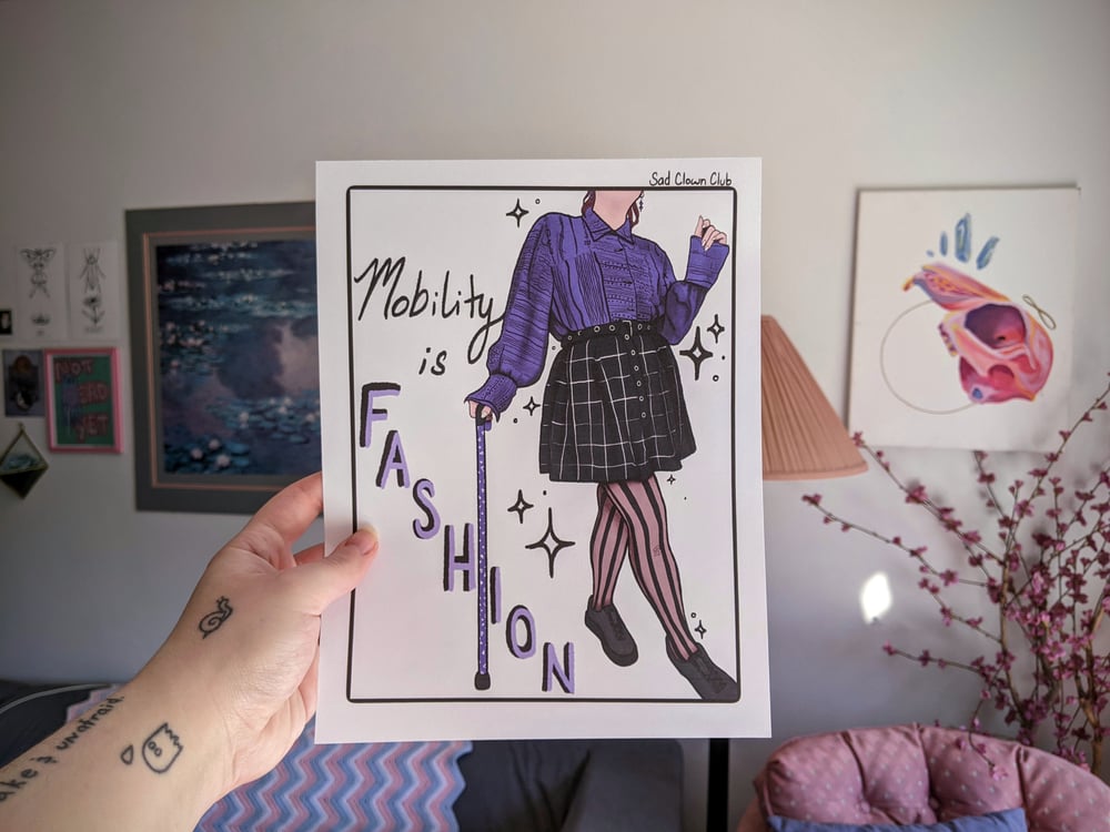 Image of "Mobility is Fashion" Print / Sticker
