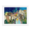 Framed Mix Media Print "Cuenca"