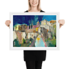 Framed Mix Media Print "Cuenca"