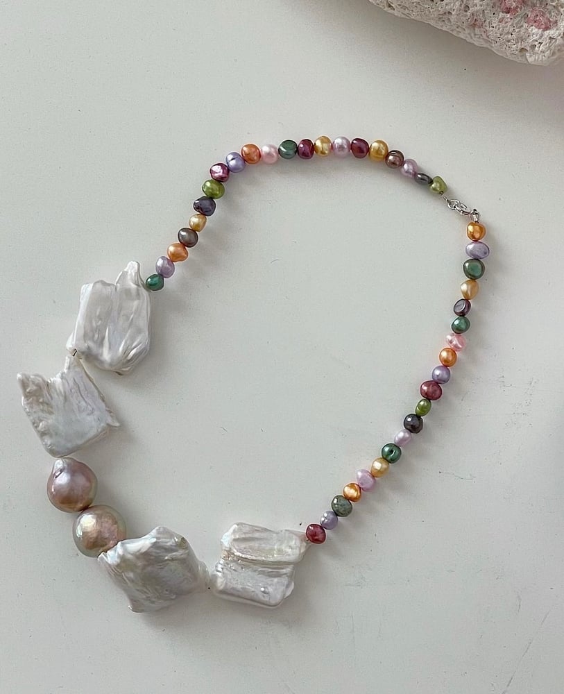 Image of Anu double pearl necklace 