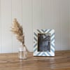 4 x 6 Blue and White Resin Photo Frame