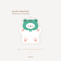 Image 2 of Frog Hat (3 vers.) Acrylic Keychain 