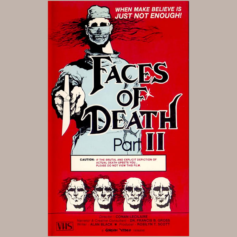 Image of Faces Of Death  2 - Flag / Banner / Tapestry 