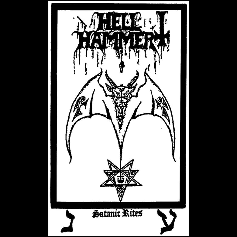 Image of Hellhammer " Satanic Rites " Flag / Banner / Tapestry 