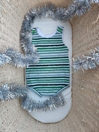 Image 2 of Christmas Stripes Short Romper