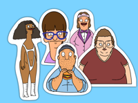 Image 1 of Bob's Burgers Side Character Stickers