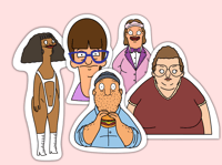 Image 5 of Bob's Burgers Side Character Stickers