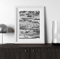Image 1 of Sandwich Street Names - signed and numbered print