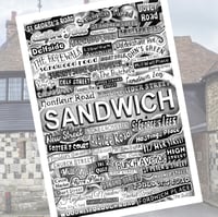 Image 2 of Sandwich Street Names - signed and numbered print