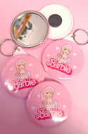 Barbie Keyring/Magnet/Badge/Mirror