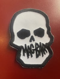 Mag Skull Patch White