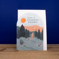 Image 2 of Bigfoot Birthday Card - "Have a Legendary Birthday" by Sister Paper Co.