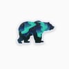 Northern Lights Grizzly Bear Sticker 