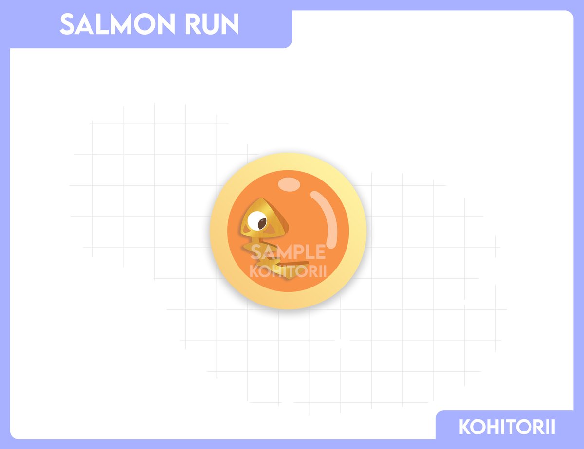Splatoon | Salmon Run Golden Egg Squishy Badge | Kohitorii