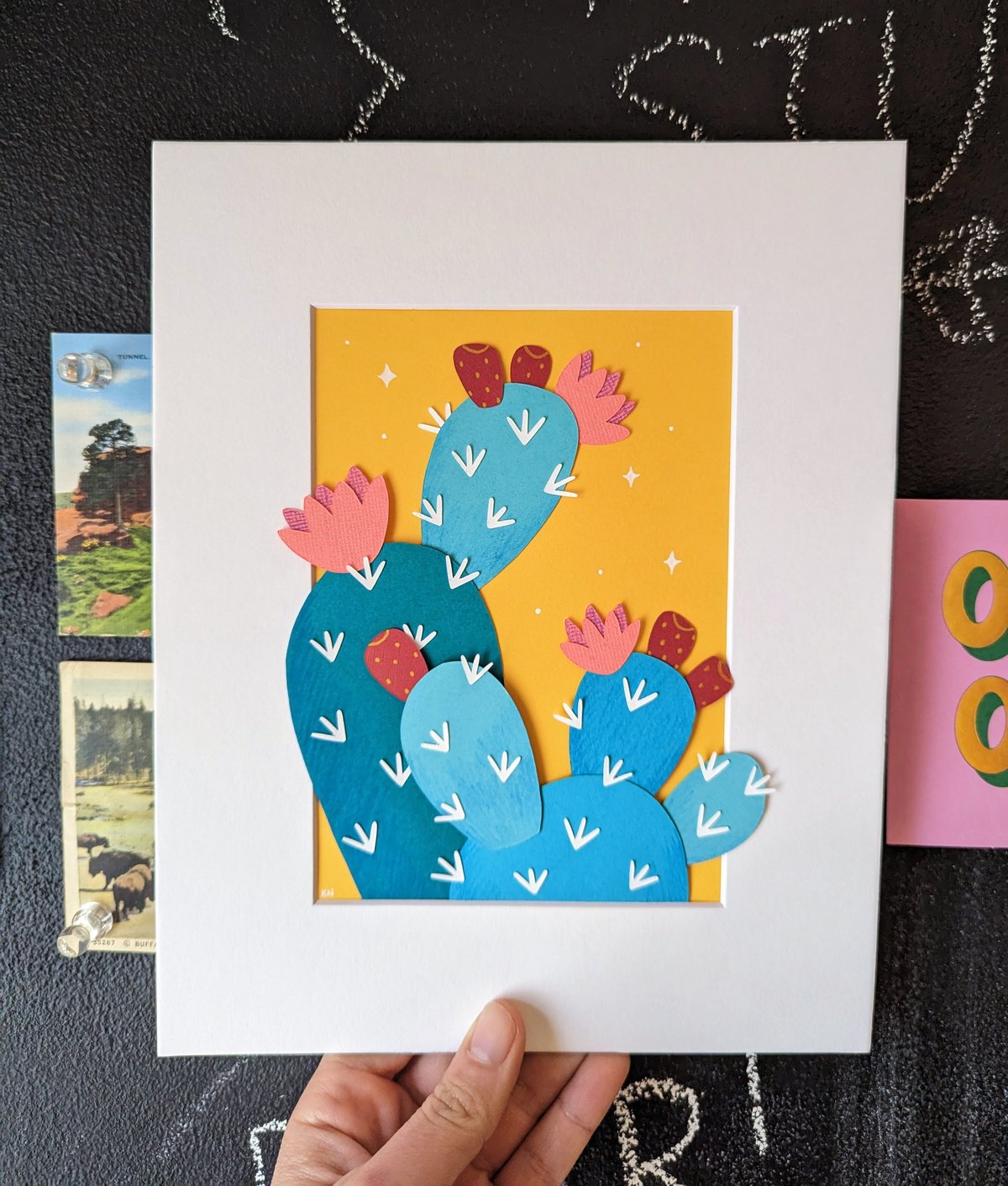 Image of Cut paper prickly pear