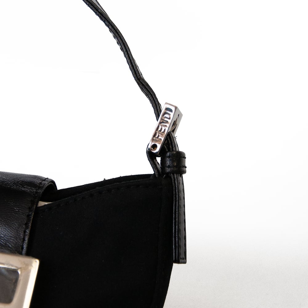 Image of Fendi Croissant Mini Handbag Black 