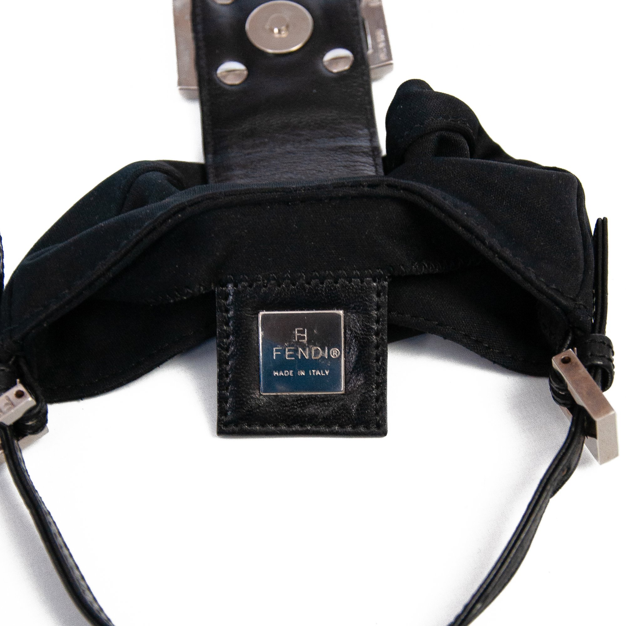 Image of Fendi Croissant Mini Handbag Black 