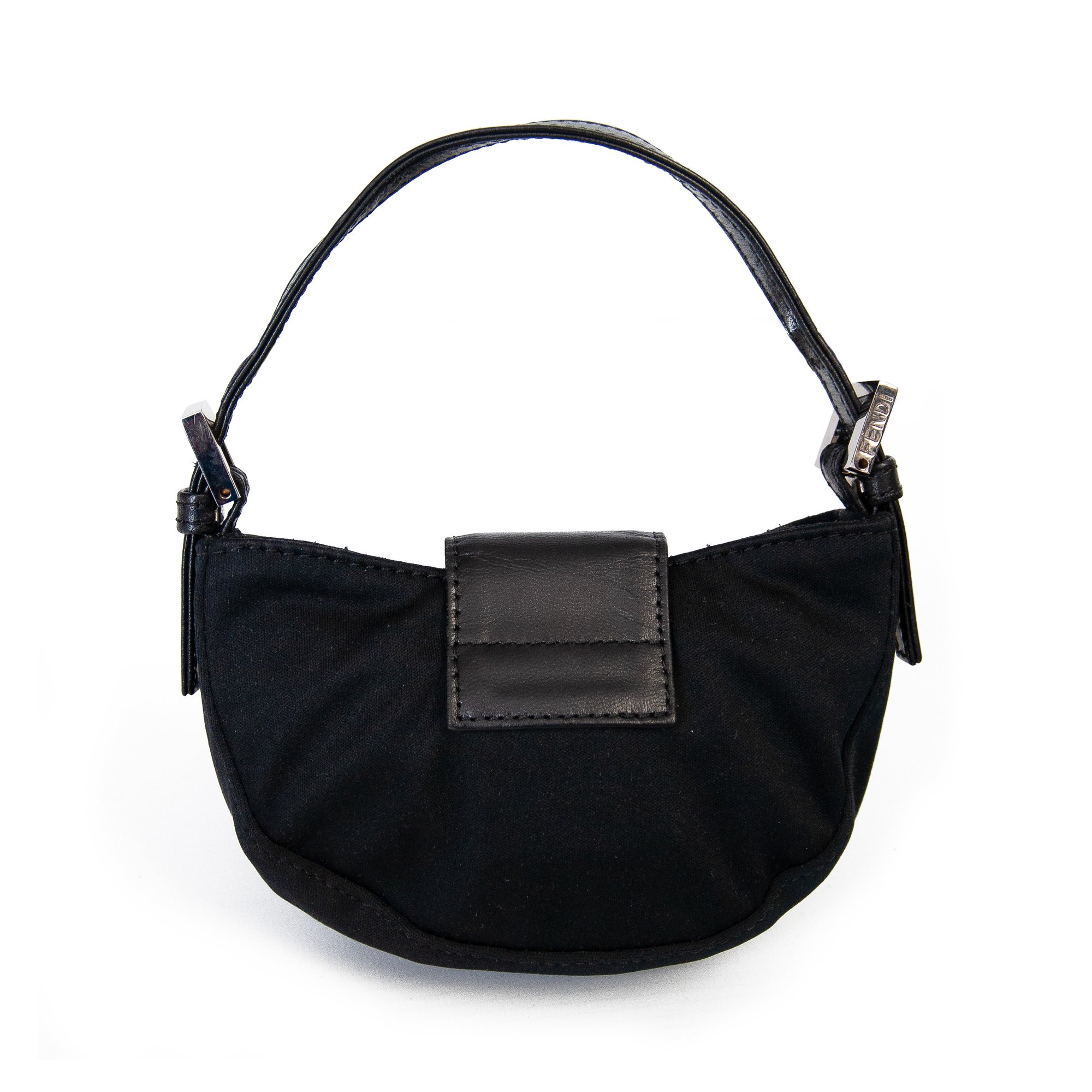 Image of Fendi Croissant Mini Handbag Black 