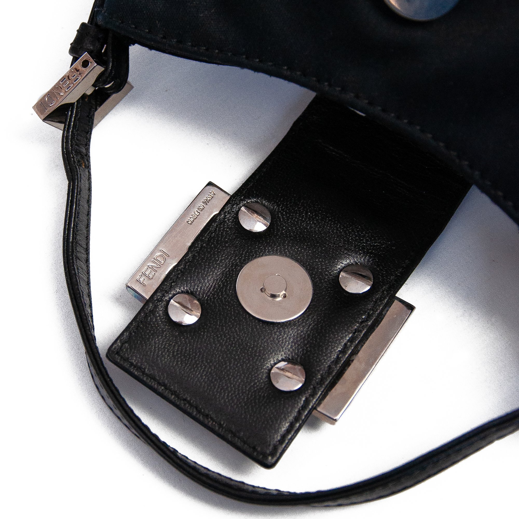 Image of Fendi Croissant Mini Handbag Black 